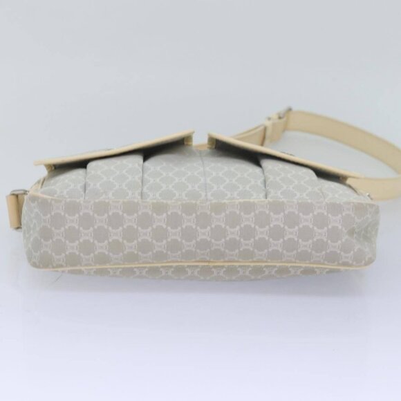 CELINE Macadam Canvas Shoulder Bag Gray Auth - Picture 12 of 16
